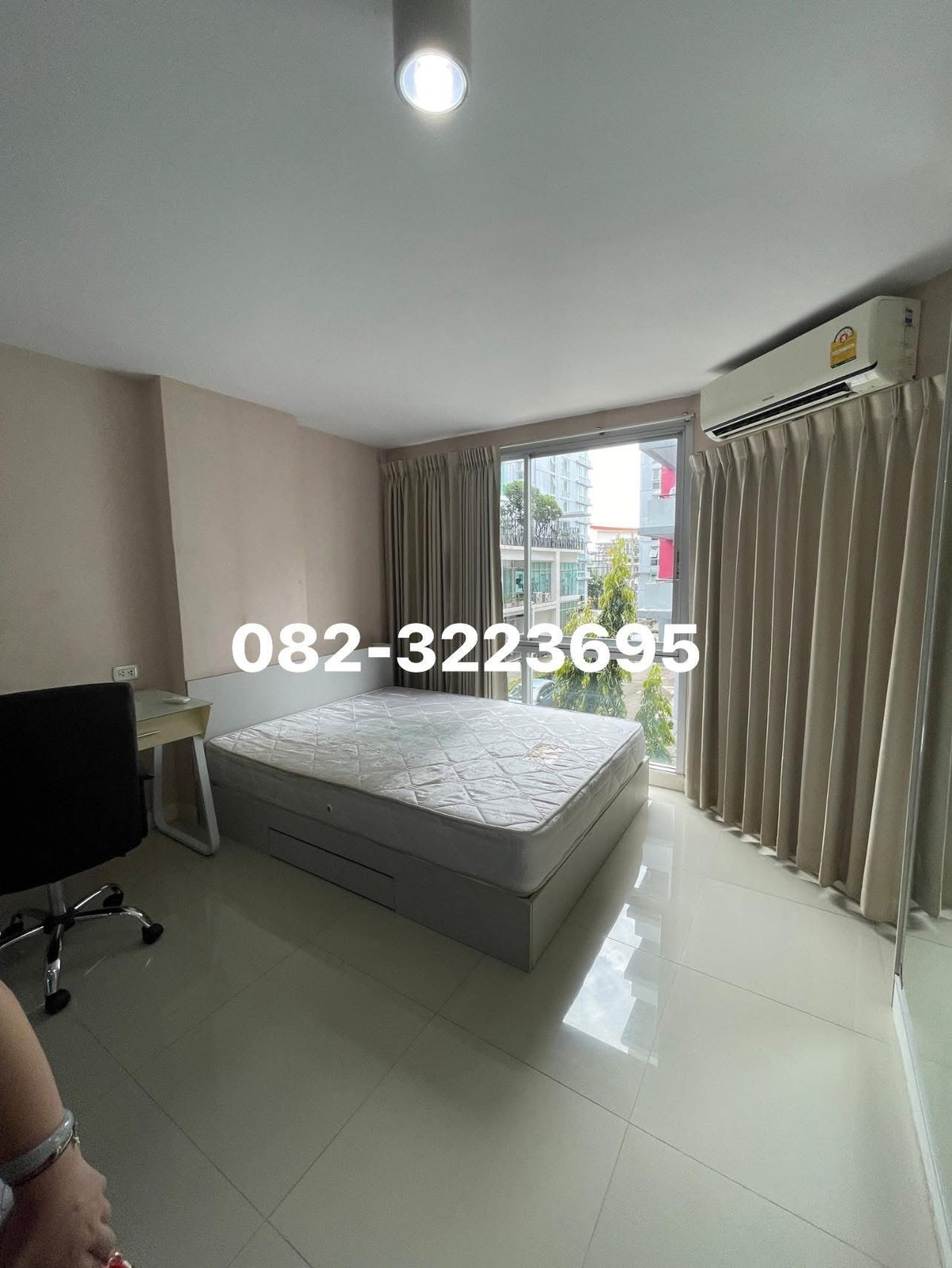For RentCondoBangna, Bearing, Lasalle : Ready to move in, Swift Condo, Soi ABAC Bangna KM 26, has a washing machine. If interested, contact 082-3223695 🟨