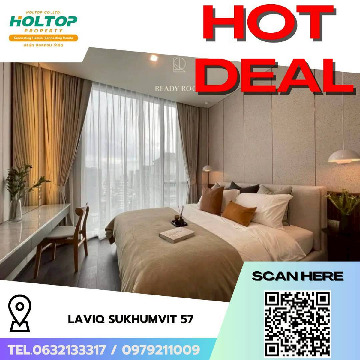 For RentCondoSukhumvit, Asoke, Thonglor : #L232🎉 40469 Condo for rent LAVIQ Sukhumvit 57  