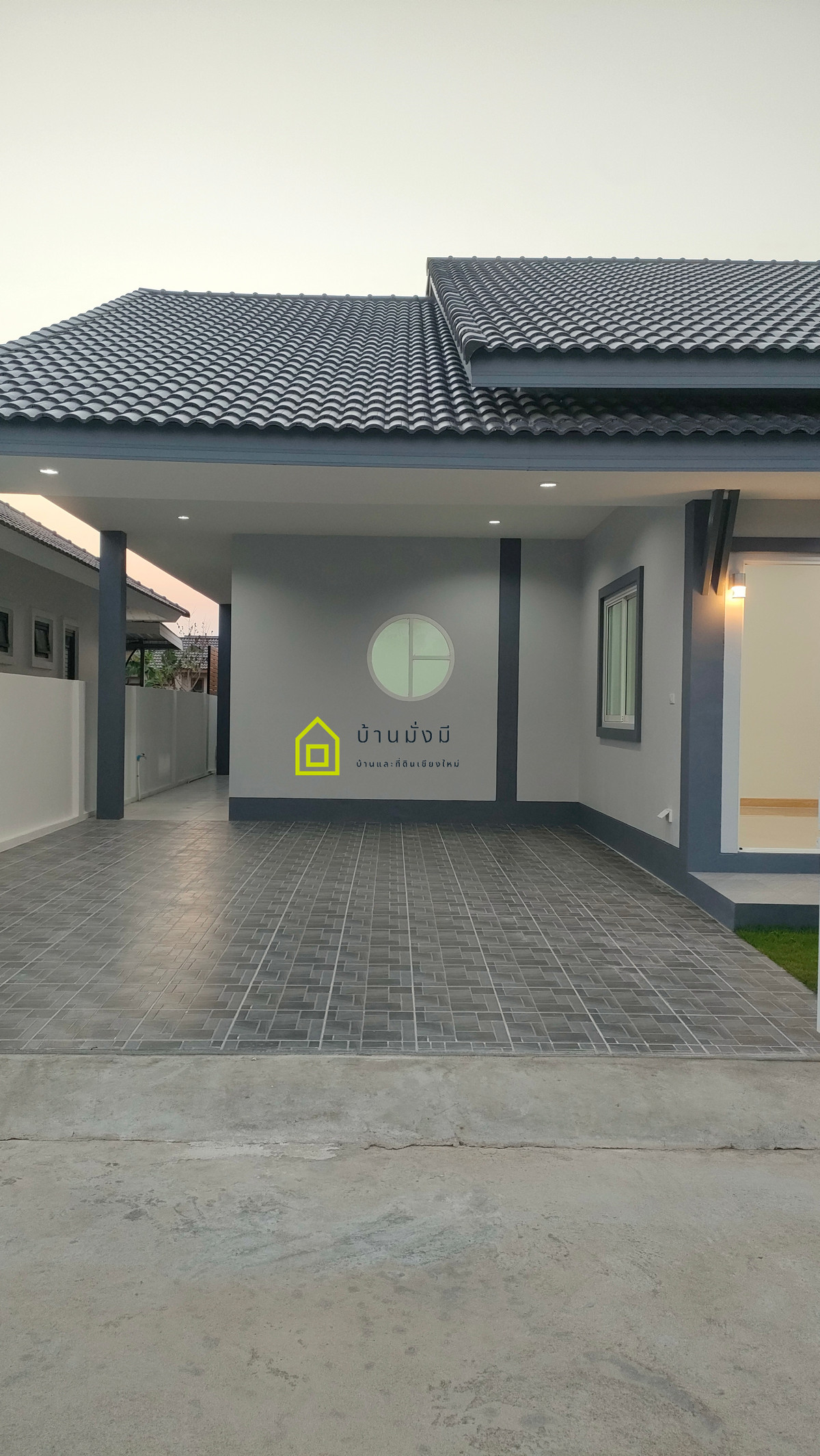 For SaleHouseChiang Mai : House near Nong Chom Intersection (Likhit Chiwan), near Ton Kla School, San Sai District, Chiang Mai.