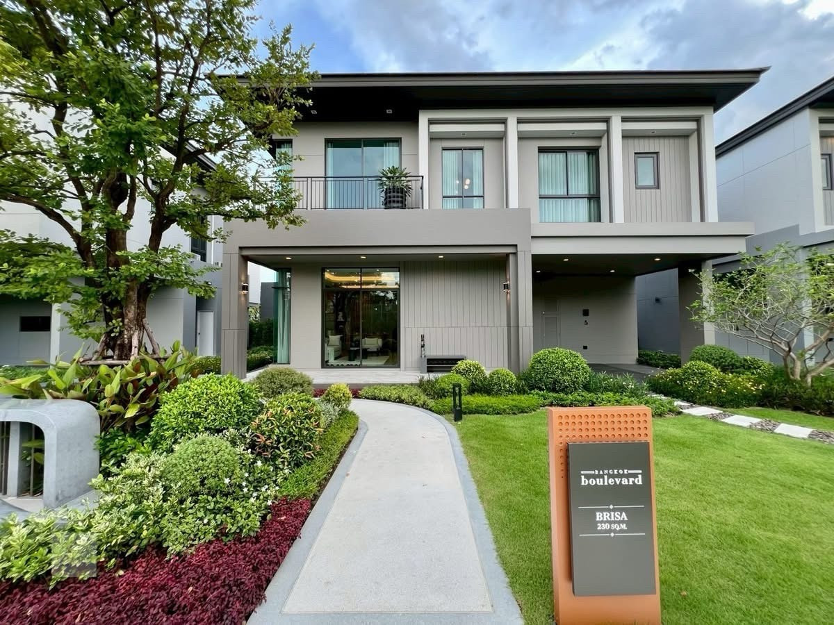 ขายบ้านรัตนาธิเบศร์ สนามบินน้ำ พระนั่งเกล้า : ขายบ้านตัวอย่าง📲081-8119186