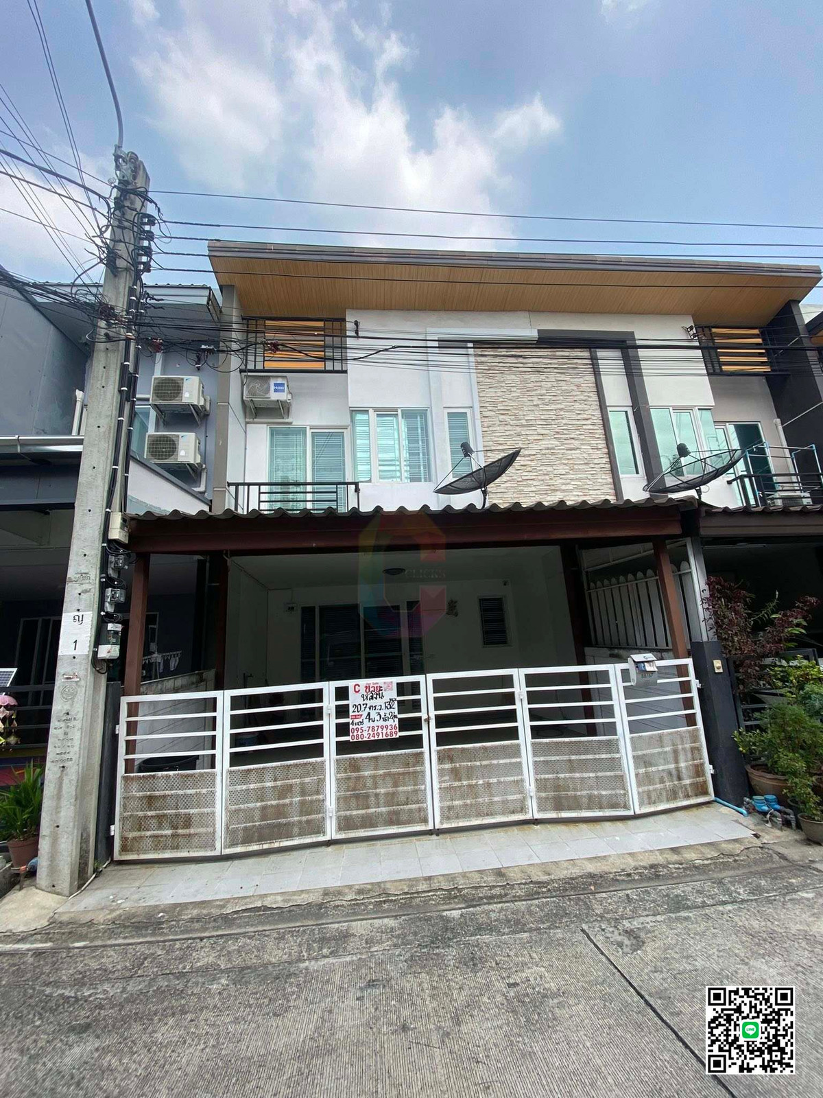 ขายทาวน์โฮมพระราม 5 ราชพฤกษ์ บางกรวย : Vาย Th2 ม.กัสโต้ จรัญ-ปิ่นเกล้า 20.70 ตร.ว. 132 ตร.ม.  4 นอน  4 แอร์