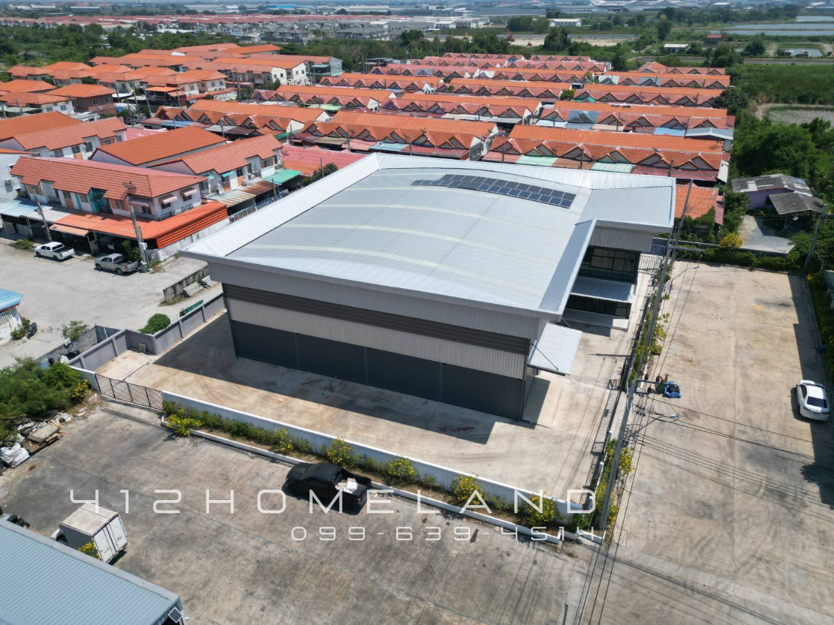 For RentWarehouseSamut Prakan,Samrong : Warehouse for rent, 873 sq m., 2-story office, area 1 rai, water and electricity ready, big cars can enter, easy to travel, Bang Bo, Samut Prakan.