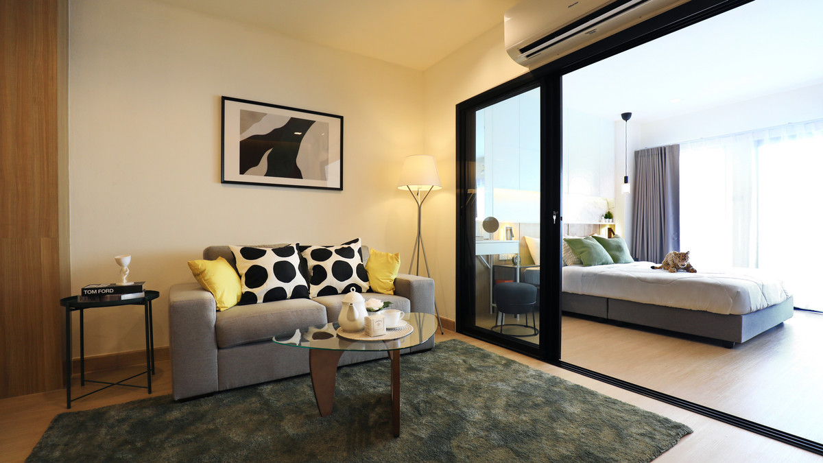 ขายคอนโดพัฒนาการ ศรีนครินทร์ : K-6850 ห้องสวย ตกแต่งใหม่ ทำเลดี ใกล้ BTS ศรีนครินทร์ เพียง 150 เมตร🔥🔥ขายด่วน ! เดอะ ทรีโอ้ การ์เด้น ระเบียงกว้าง พร้อมอยู่