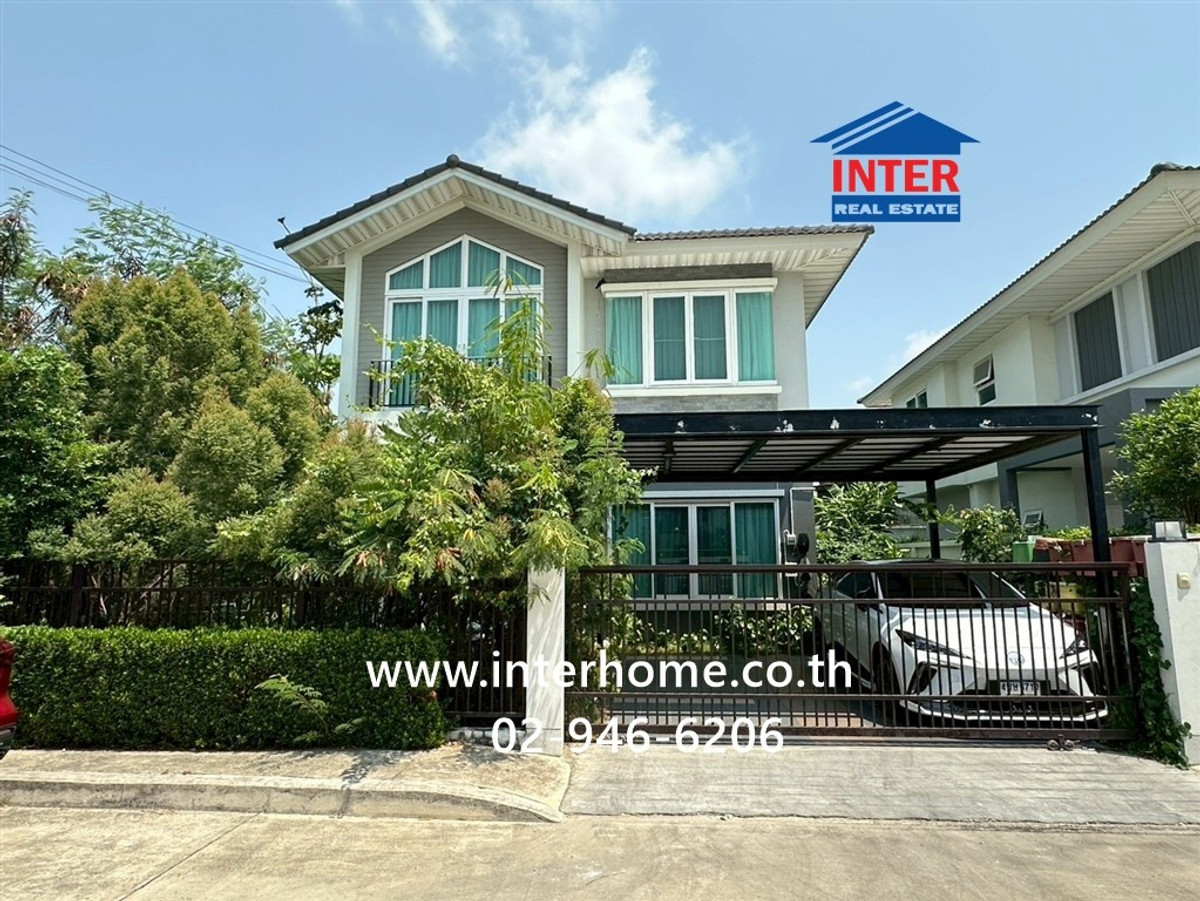 For SaleHouseSamut Prakan,Samrong : 2-story detached house, 55.1 sq m, Supalai Park Ville Village 1. Bangna-Theparak Near Chao Pho Kong Phet Shrine Soi Adul Sasanakarn Bangna-Trad Road, Theparak Road, Bang Phli, Samut Prakan