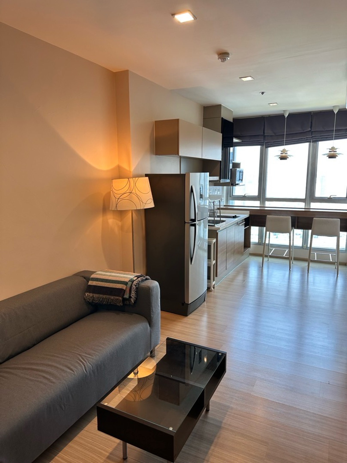 For RentCondoOnnut, Udomsuk : Rhythm Sukhumvit 50 | 3 mins to BTS On Nut High floor , Nice view