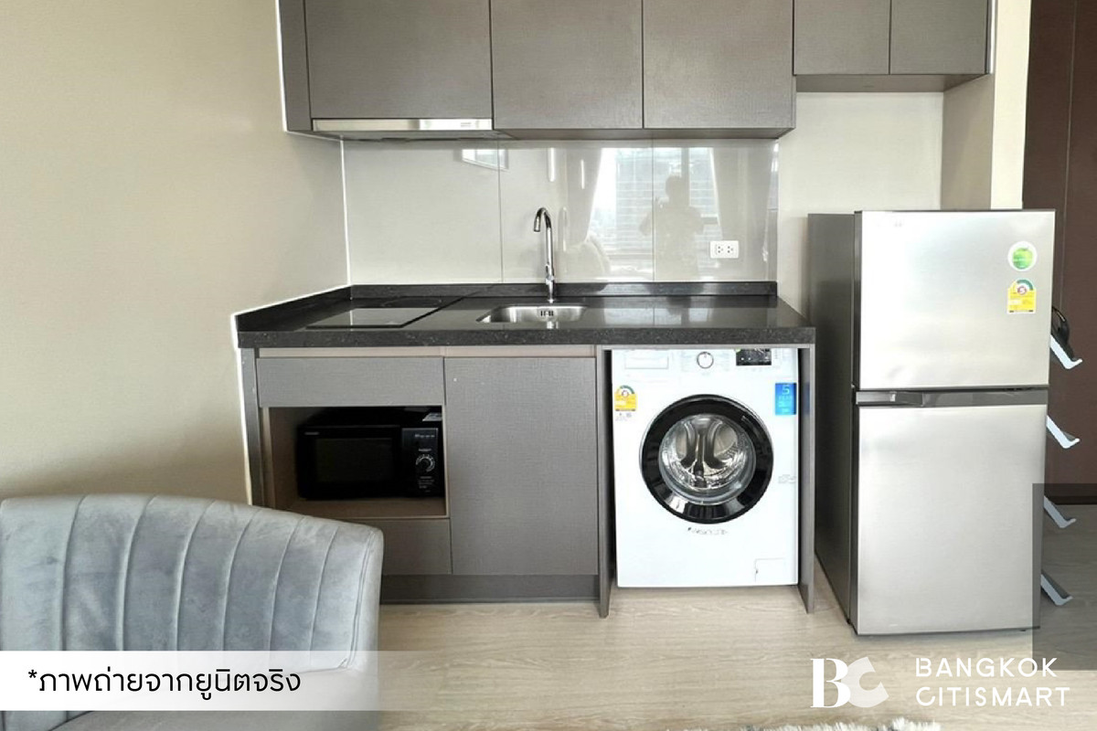 For RentCondoRama9, Petchburi, RCA : 🔥 Ready to move in RHYTHM Asoke 1 (Studio 22 sq.m.), high floor unit, beautiful view, doesnt block the view. Interested: 095-370-1451 (Kate)