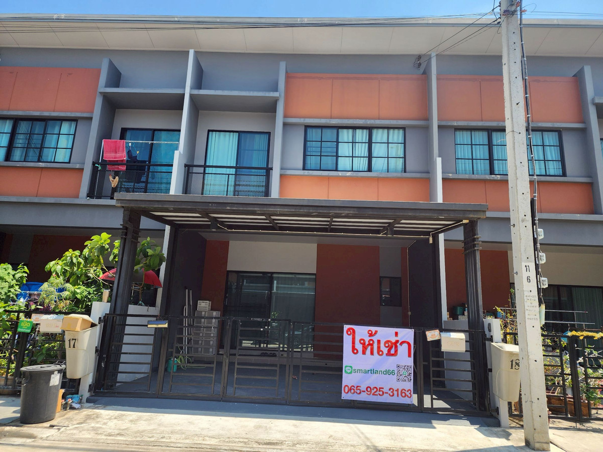 For RentTownhomeBang kae, Phetkasem : Townhome for rent, ready to move in, Siri Place Kanlapaphruek-Sathorn, Soi Kamnan Man, extra wide frontage.