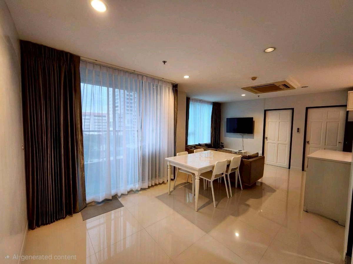 For RentCondoSukhumvit, Asoke, Thonglor : 📣Condo for rent, Sukhumvit Living Town, size 66 sq m., 2 bedrooms, 1 bathroom, 8th floor, opposite SWU Prasarnmit💥
