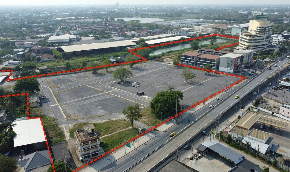 ขายที่ดินปทุมธานี รังสิต ธรรมศาสตร์ : ที่ดินแปลงใหญ่ติดถนนติวานนท์ เมืองปทุมธานี 