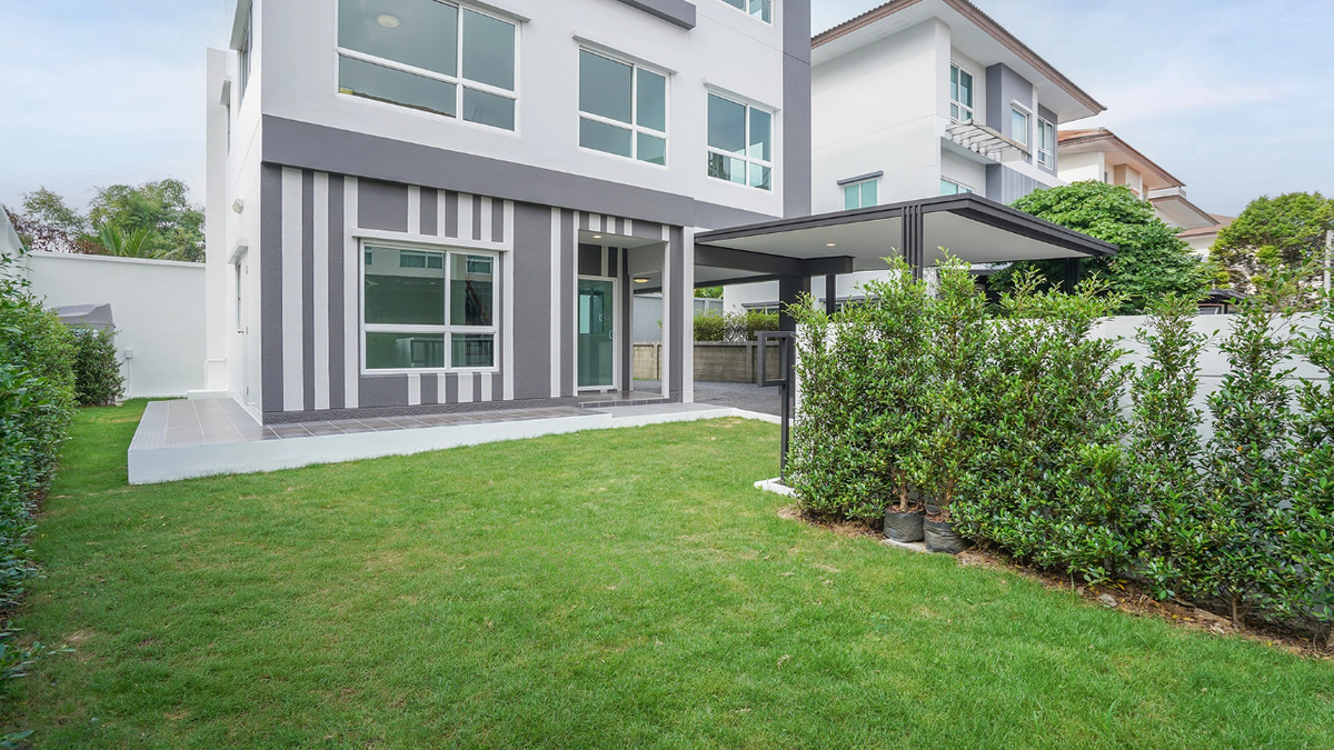 For SaleHouseRama5, Ratchapruek, Bangkruai : Large 3-storey detached house, newly renovated, Casa Premium project. Ratchaphruek-Rama 5