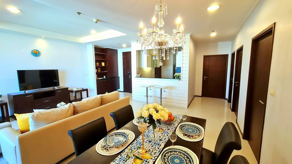 For RentSukhumvit, Asoke, Thonglor : Ready to move in, Piyathip Place Sukhumvit (N1-1207) 💛Two Bedrooms Serviced Apartment for rent 💙