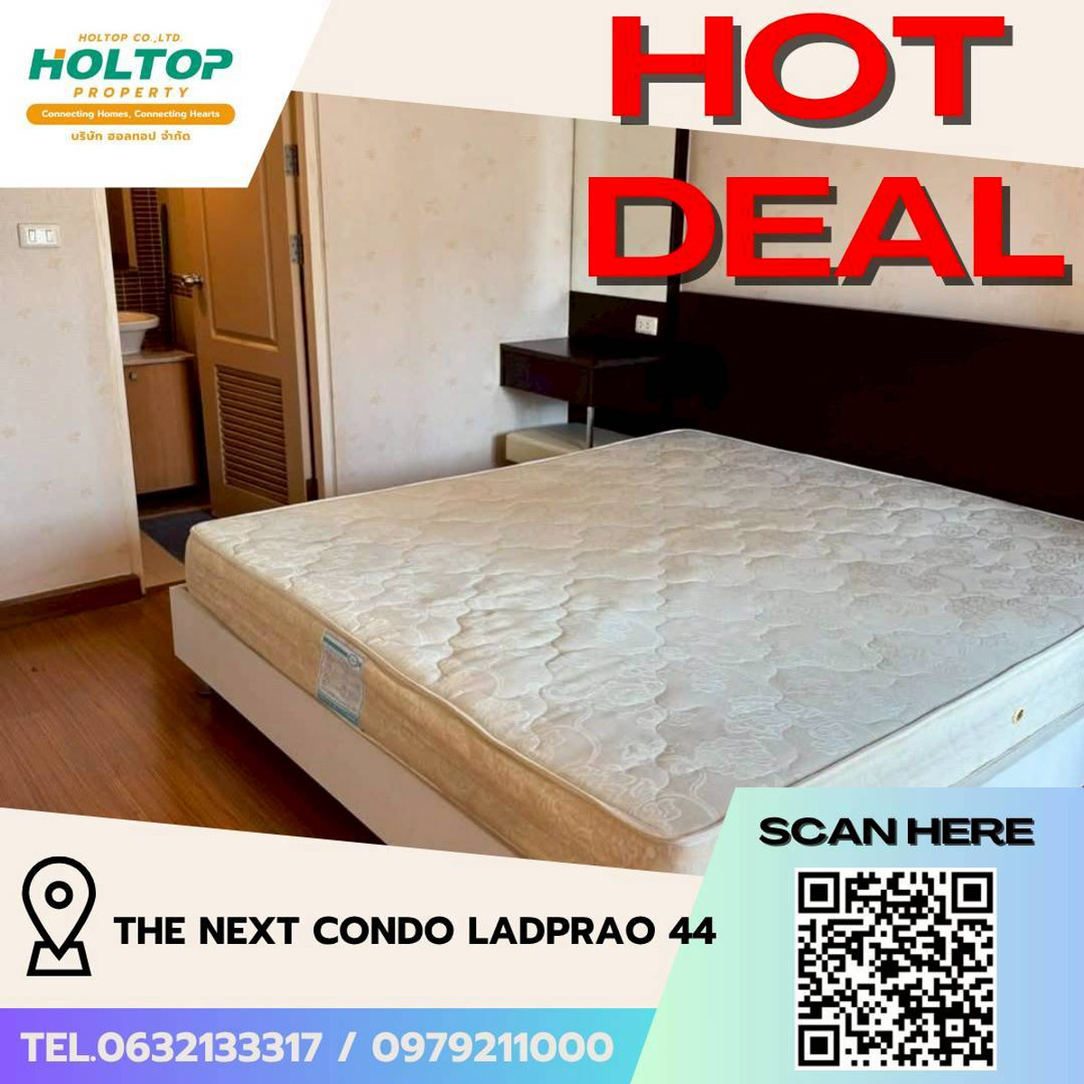 For RentCondoChokchai 4, Ladprao 71, Ladprao 48, : #L153 🎉 240369 Condo for rent The Next Condo Ladprao 44  