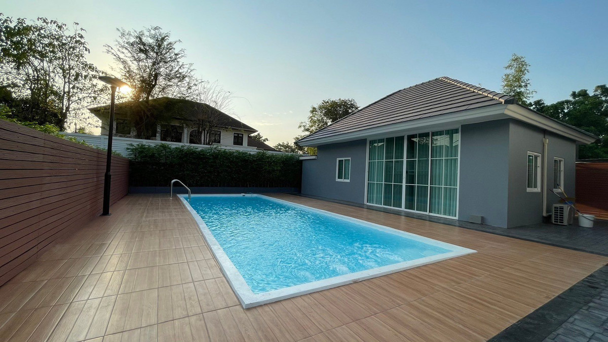 ให้เช่าบ้านนวมินทร์ รามอินทรา : ᚱ ให้เช่า บ้านเดี่ยว 🔥5 ห้องนอน 1 ห้องแม่บ้าน🔥 บ้านสวนเนรมิตร (ออเงิน-รามอินทรา) 320 ตร.ม. ที่จอดรถ 6 คัน ✅ สระว่ายน้ำส่วนตัว