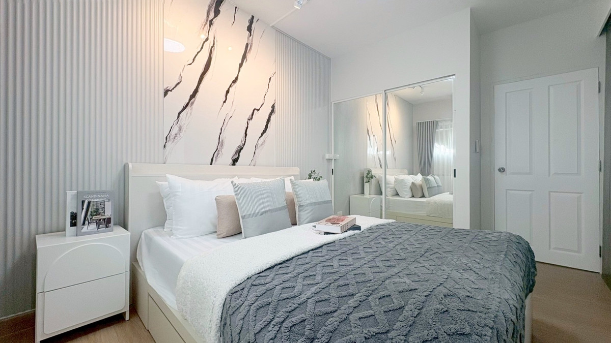 For SaleCondoOnnut, Udomsuk : ✨Beautiful condo room, convenient travel 🚅 near BTS and MRT 📌A space project Sukhumvit 77📌