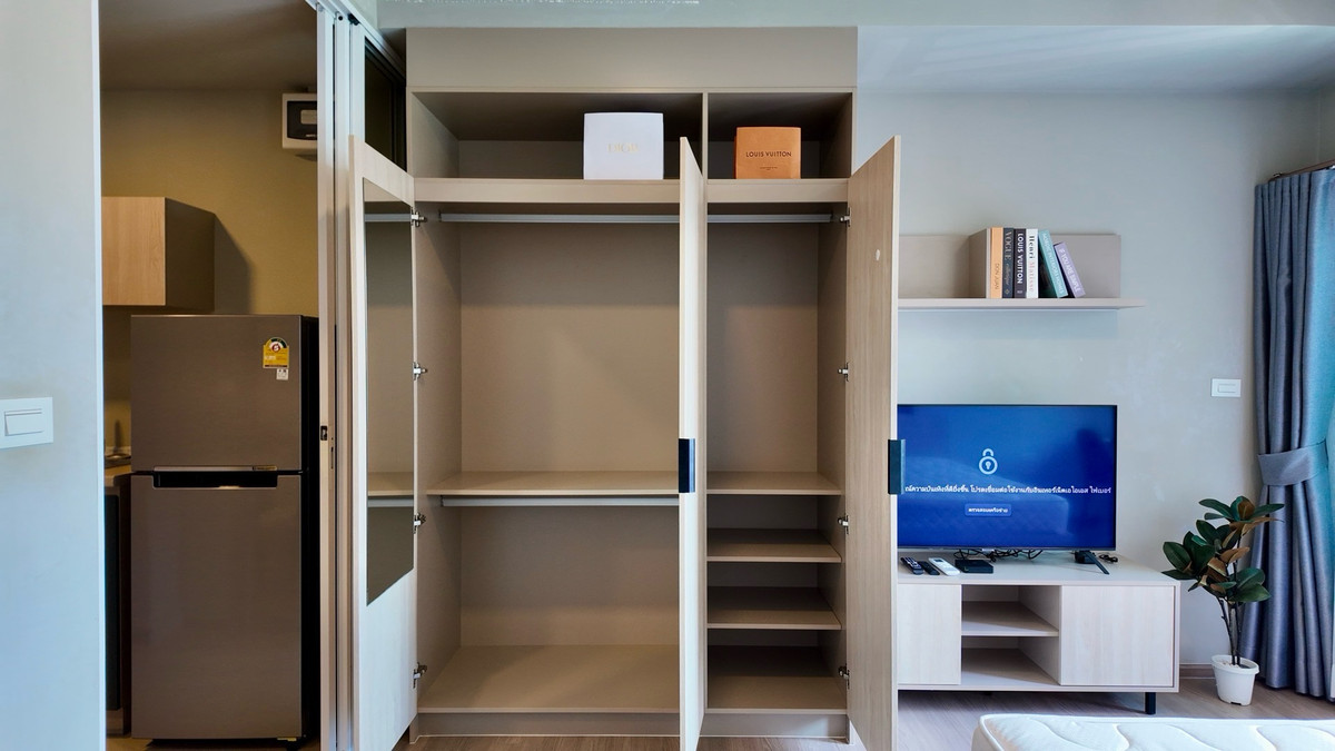 For RentCondoPinklao, Charansanitwong : For rent, D Condo Phana 28 SQM, you will receive a convenient, clean, fully furnished room with electrical appliances.