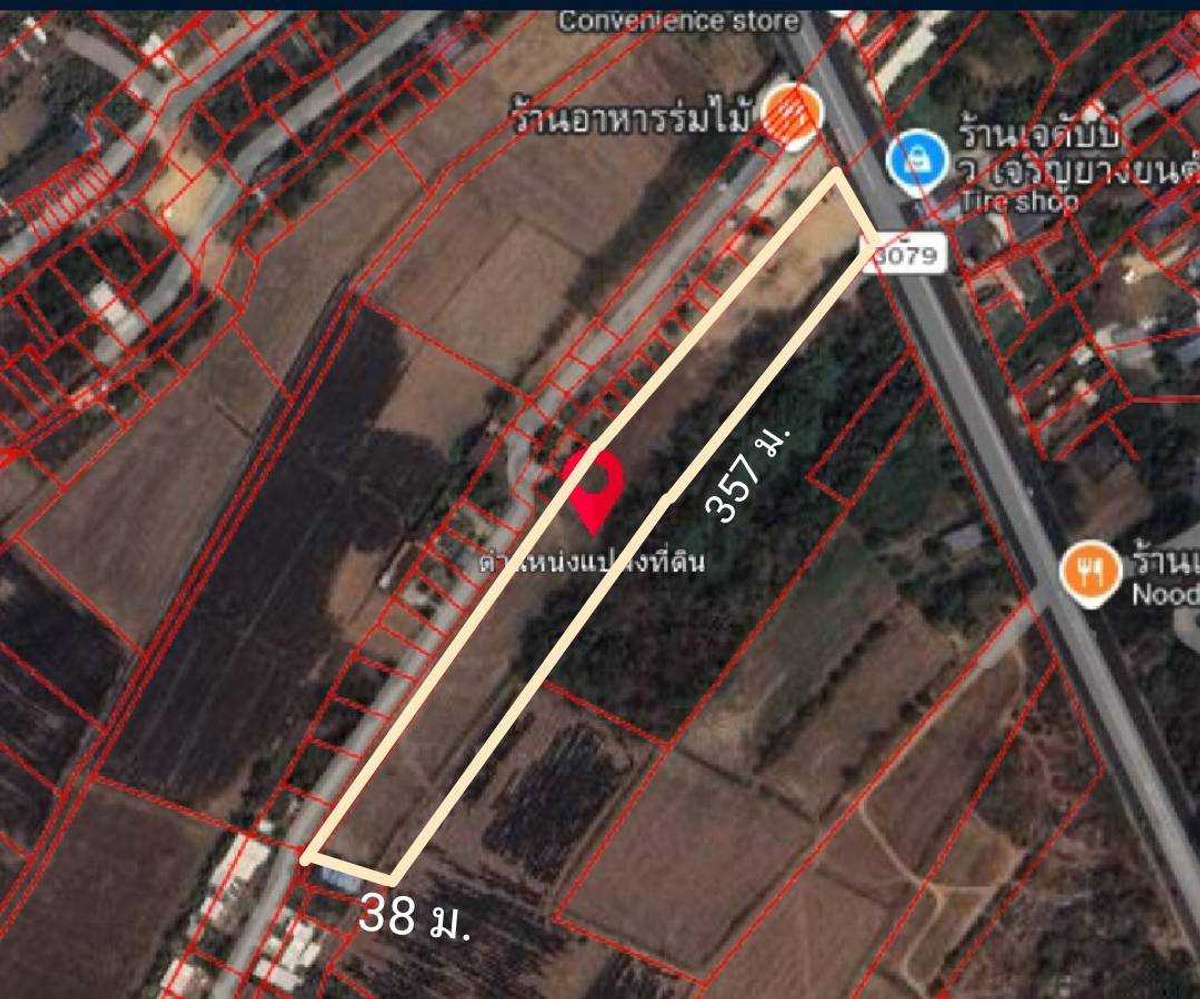 For SaleLandPrachin Buri : Land for Sale: 4-Lane Main Road Frontage, Prachinburi City