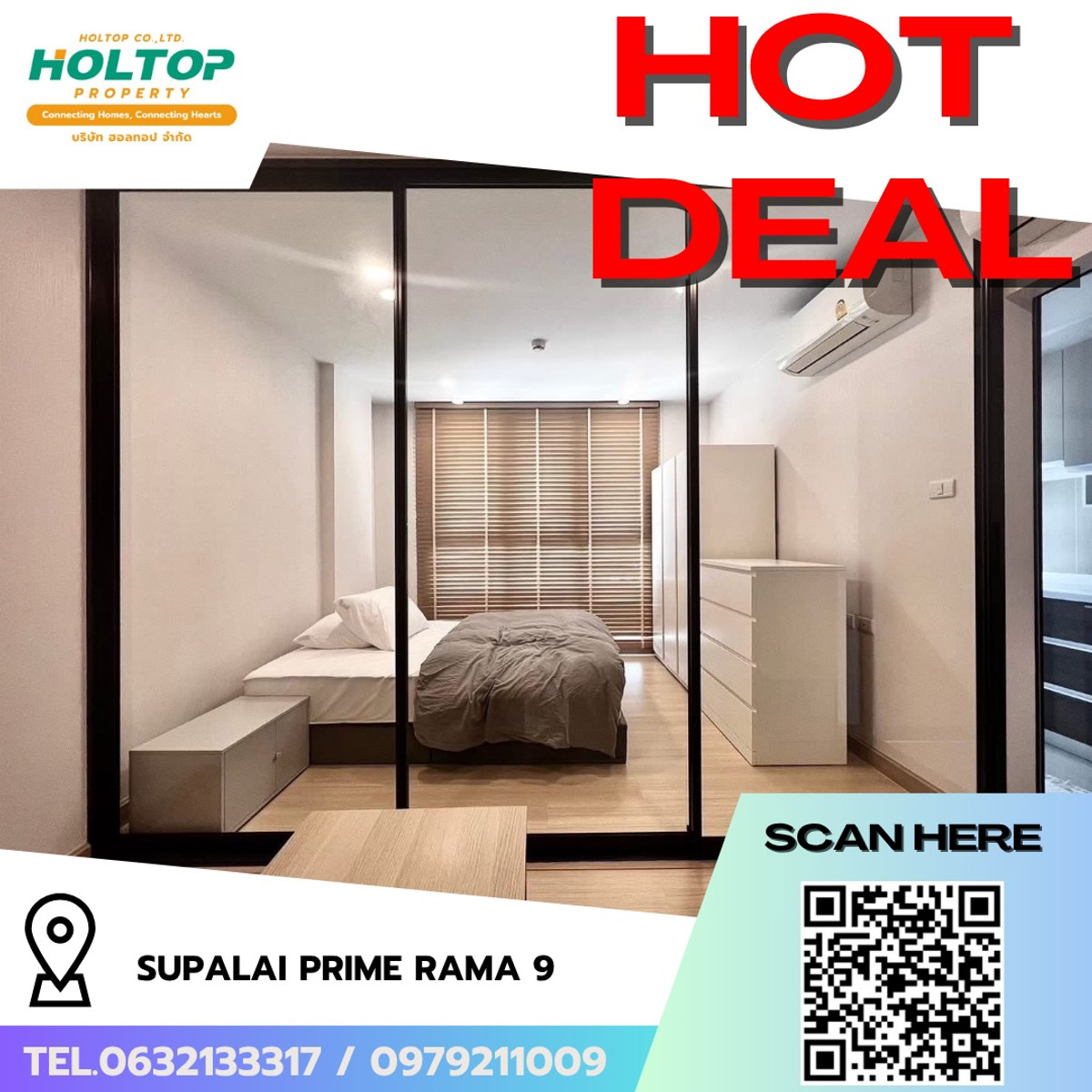 For RentCondoRama9, Petchburi, RCA : #R9800 🎉 290369 Condo for rent Supalai Prime Rama 9