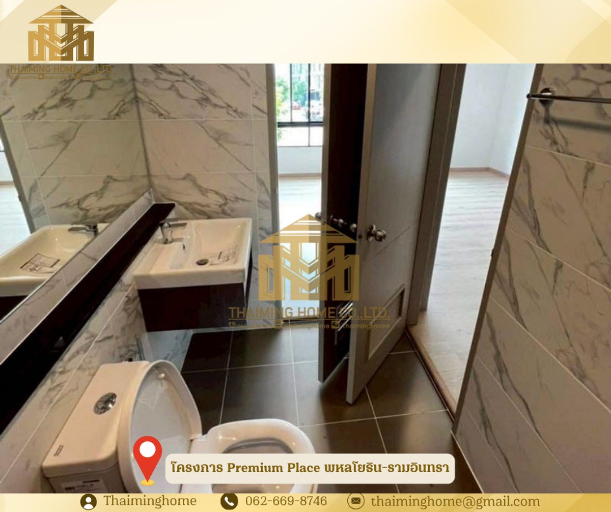 For RentTownhomeNawamin, Ramindra : 3-story townhome for rent, Premium Place Phahonyothin-Ramindra project. Next to Theparak Road (Property Code TT06-1426)