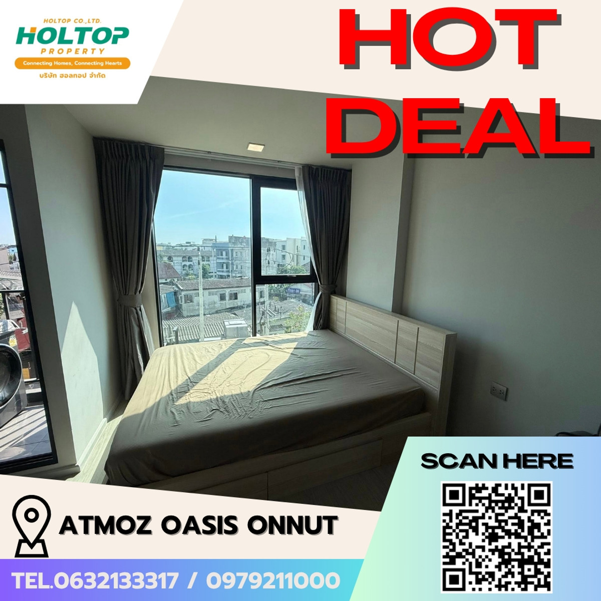 For RentCondoOnnut, Udomsuk : #E373🎉060469 Condo for Rent Atmoz Oasis Onnut