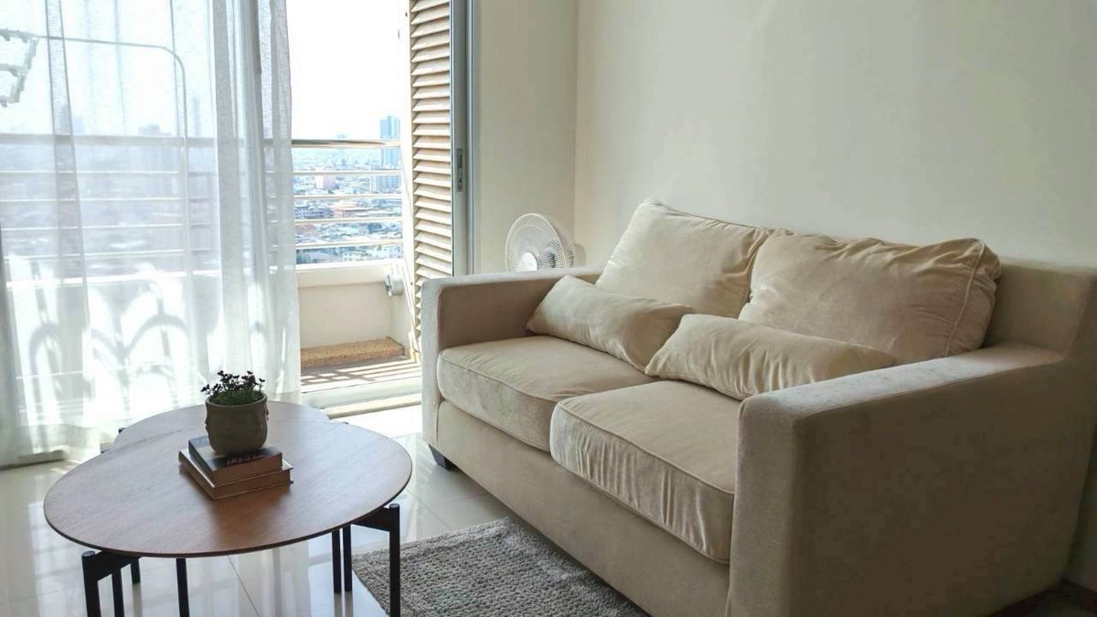 For RentCondoSathorn, Narathiwat : Sathorn Prime Residence for rent, 64 sq m, 25th floor, fully furnished, complete electrical appliances, has bathtub, 32,000 baht, WiFi included.