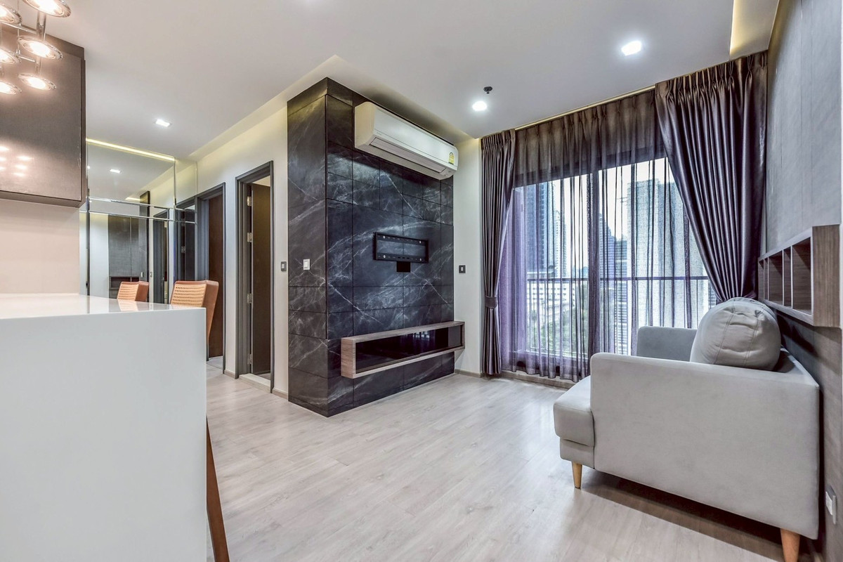 CondoRatchathewi,Phayathai : Beautifully decorated room!! Special price!! 🏢 RHYTHM Rangnam | 63 sq m. | 7th floor | Rent 40,000 baht/month