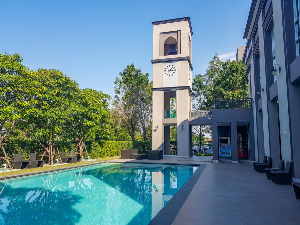 For RentCondoBangna, Bearing, Lasalle : For rent, D Condo Campus Resort Bangna, near ABAC University, size 30 sq m., Building C, 6th floor.