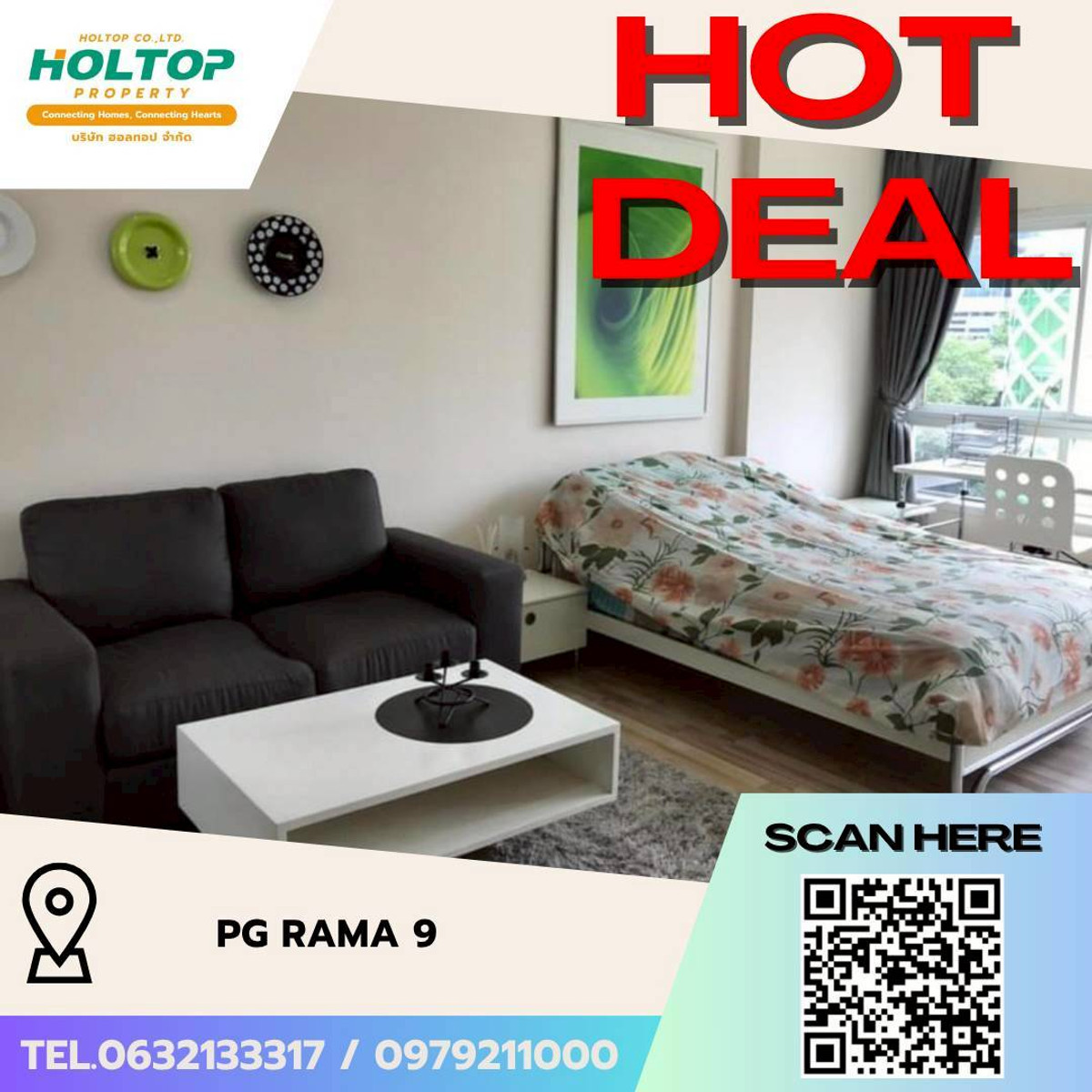 For RentCondoRama9, Petchburi, RCA : #L178🎉 250369 Condo for rent PG Rama 9 (รหัสเดิมS717)  