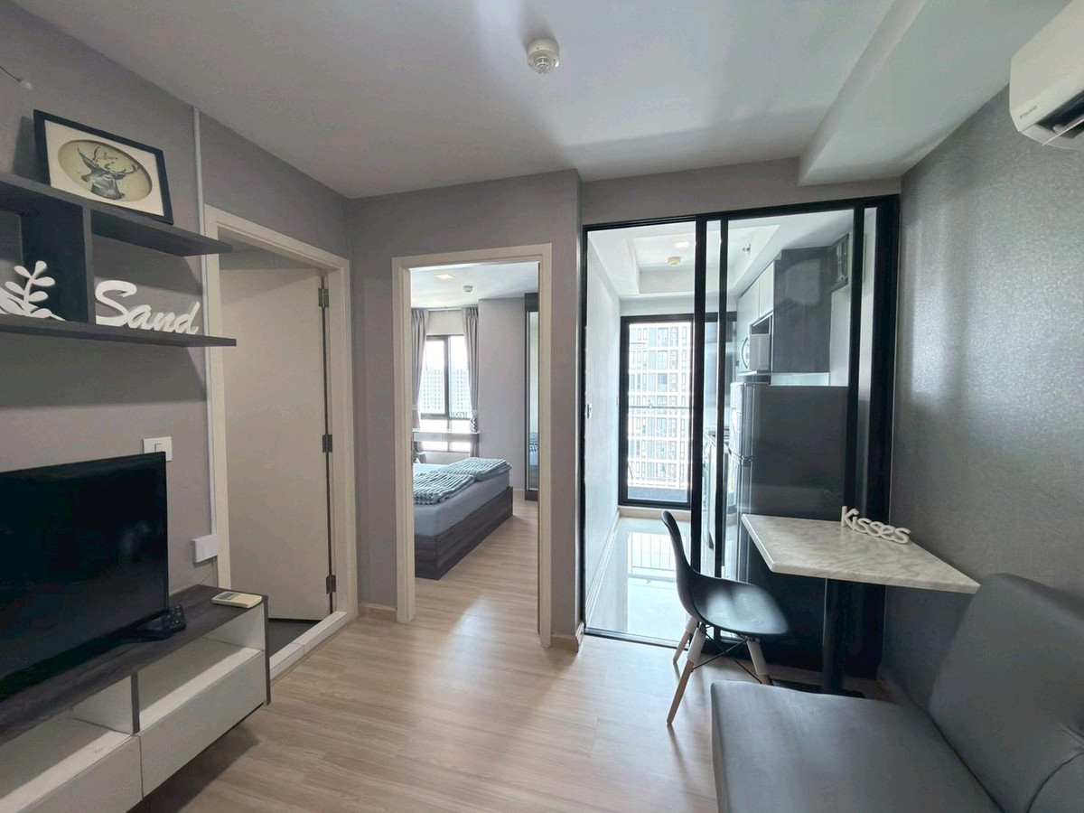 For RentCondoVipawadee, Don Mueang, Lak Si : 📣 Condo for rent Knightsbridge Sky City Saphan Mai 🏢 next to BTS Sai Yut 0 M. Corner room next to fire escape stairs, special plan with complete furniture and electrical appliances, only 11,000/month ‼️