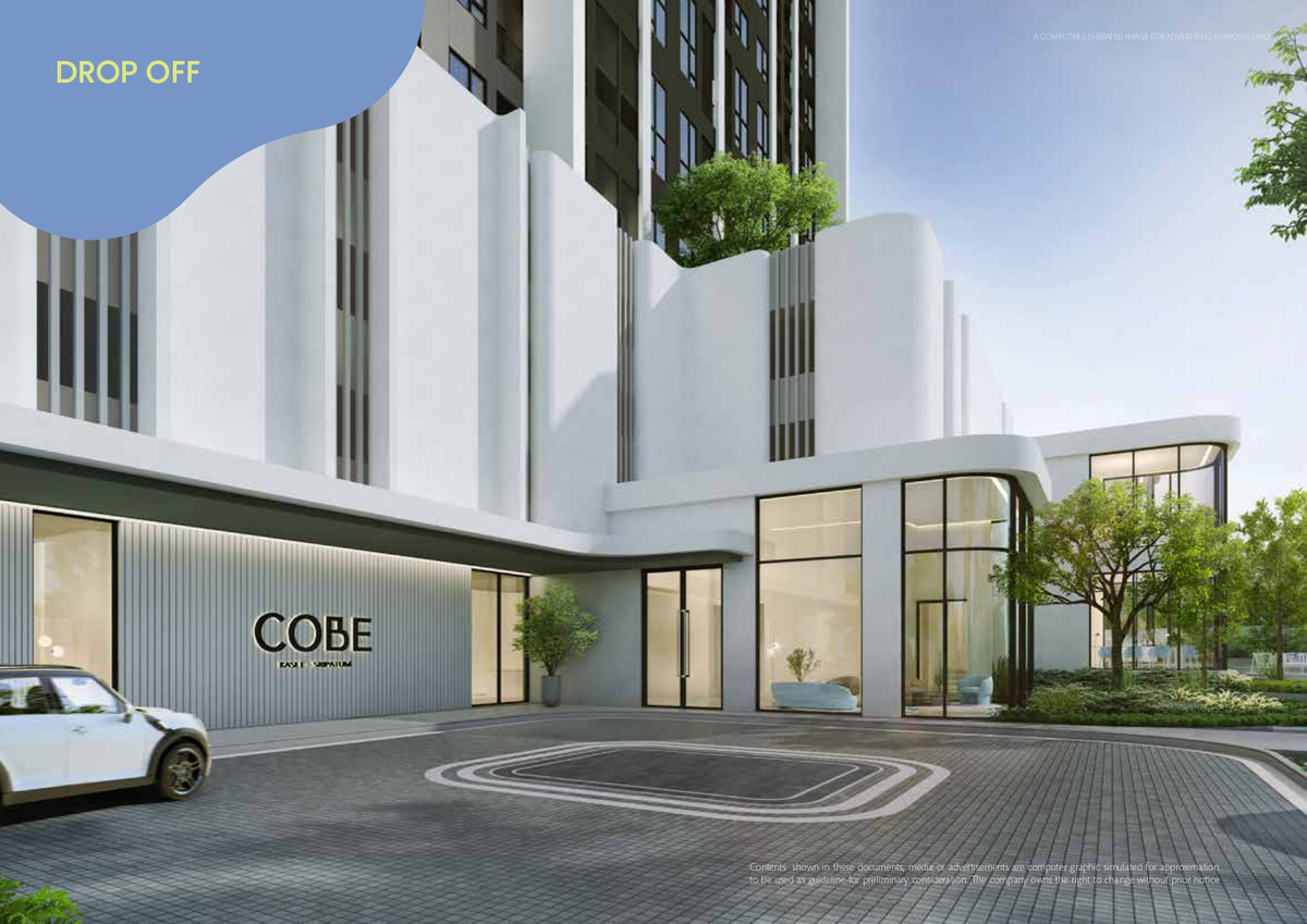 For SaleCondoKasetsart, Ratchayothin : [0 meters to BTS!] Condo for sale COBE Kaset-Sripatum, new room, Studio, high floor, beautiful view, fully furnished, ready to move in 24 hours!