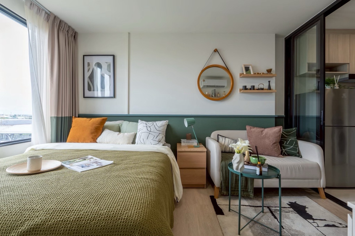 ขายคอนโดสมุทรปราการ สำโรง : 🔥 ขายด่วน! ห้องสวย แต่งครบ พร้อมอยู่ @ Origin Plug & Play E22 Station 🔥