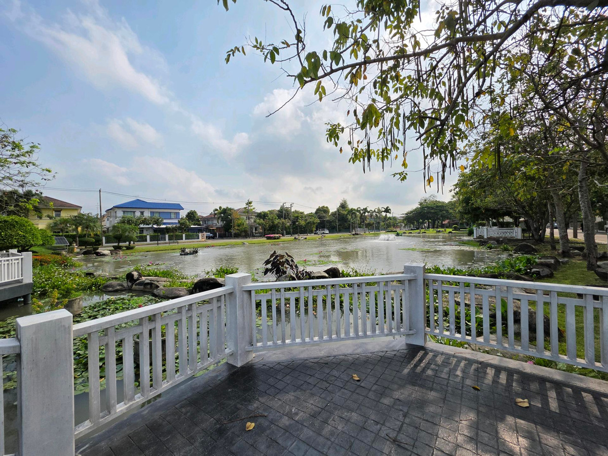 For SaleHousePathum Thani,Rangsit, Thammasat : 2-storey detached house for sale, 55 sq m, Chaiyaphruek Village 2, Tiwanon - Wongwaen, get a corner house, best price.
