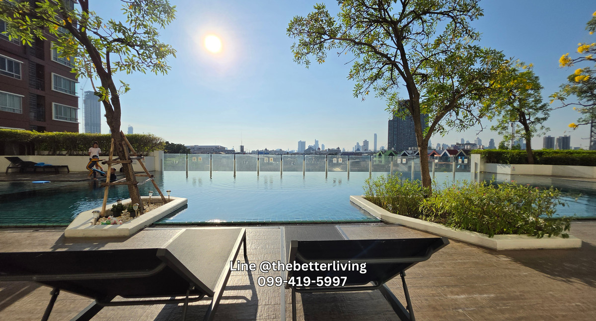 For RentCondoRama3 (Riverside),Satupadit : Condo For Rent The Trust Rama3 Corner room 1 Br Furnished Renovated