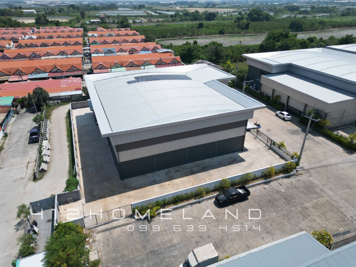 For RentWarehouseSamut Prakan,Samrong : Warehouse for rent, 873 sq m., 2-story office, area 1 rai, water and electricity ready, big cars can enter, easy to travel, Bang Bo, Samut Prakan.