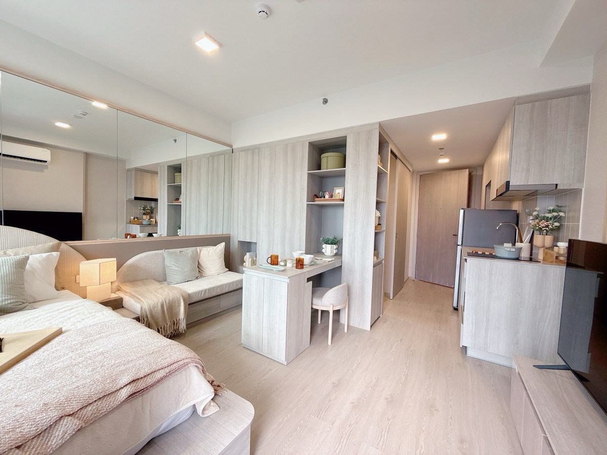 For SaleCondoKasetsart, Ratchayothin : 𝐂𝐎𝐁𝐄 Kaset Sripatum 𝐅𝐑𝐄𝐄 down payment 𝐎 baht, installments 𝟗,𝟓𝟎𝟎/month, new room from the project, best price.