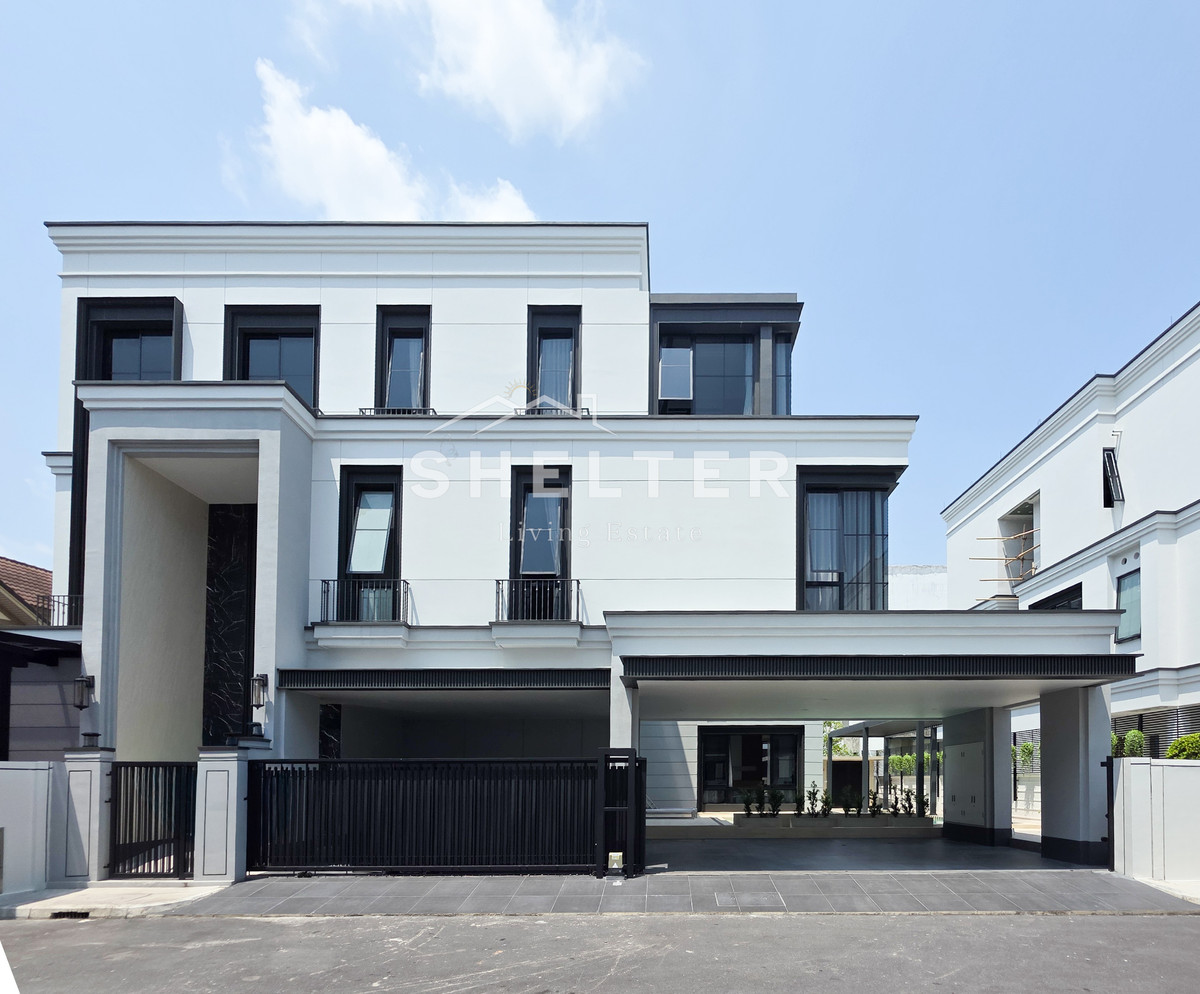 For RentHousePattanakan, Srinakarin : Single house ready for rent, Super Luxury, near Brighton International School | Wellington