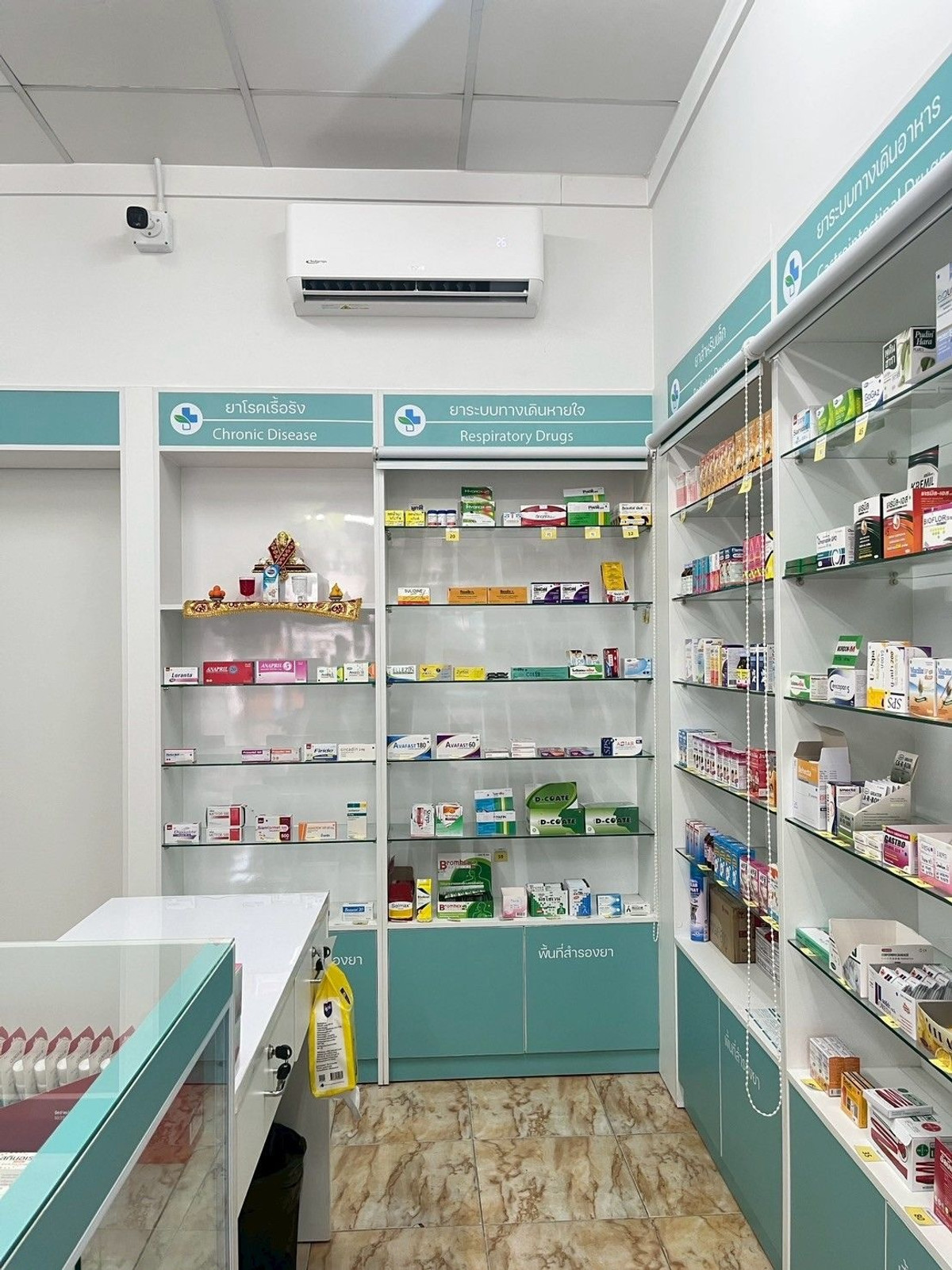 เซ้งร้านค้า/ตลาดนัดเชียงใหม่ : เซ้งร้านขายยา เชียงใหม่ ถนนสันติธรรม ใกล้โรงแรม B2 เปิดใหม่ ใกล้โรงแรม หอเยอะ
