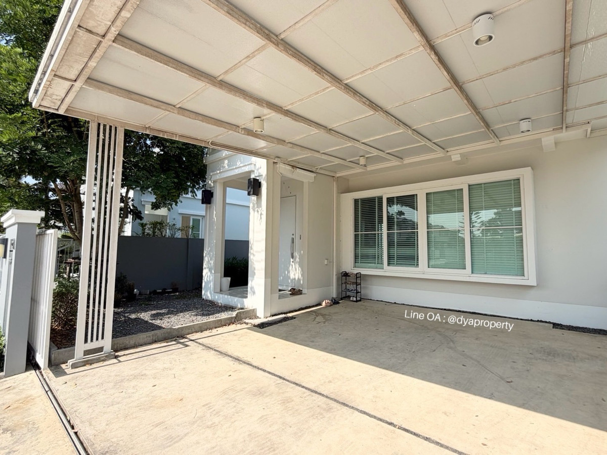 For RentNonthaburi, Bang Yai, Bangbuathong : 2-story semi-detached house for rent, Anya Westgate Village, house ready to move in. Can raise animals In Soi Wat Lat Pla Duk