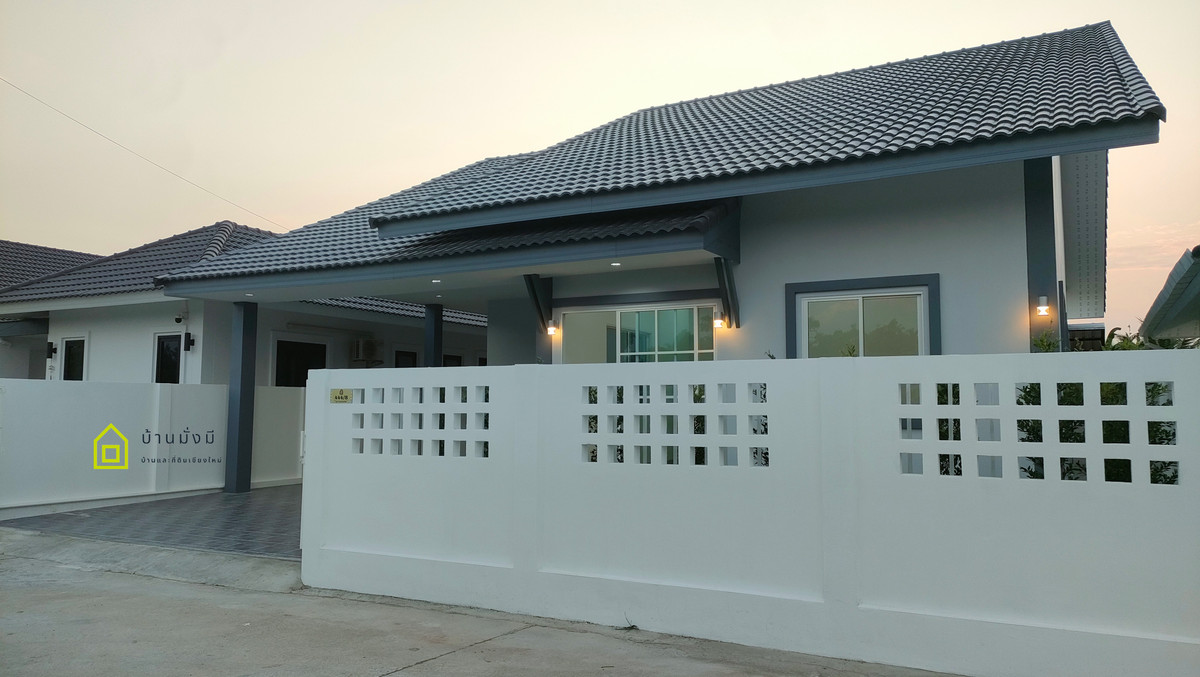 For SaleHouseChiang Mai : House near Nong Chom Intersection (Likhit Chiwan), near Ton Kla School, San Sai District, Chiang Mai.