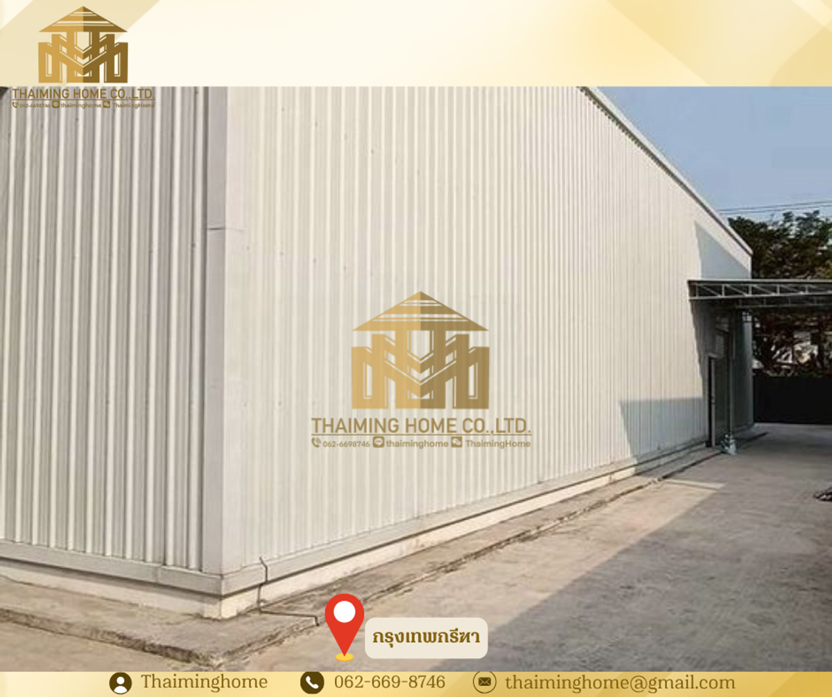 For RentWarehousePattanakan, Srinakarin : Warehouse for rent, Krungthep Kreetha, private detached building Completely fenced, 288 sq m (TW8-12126)