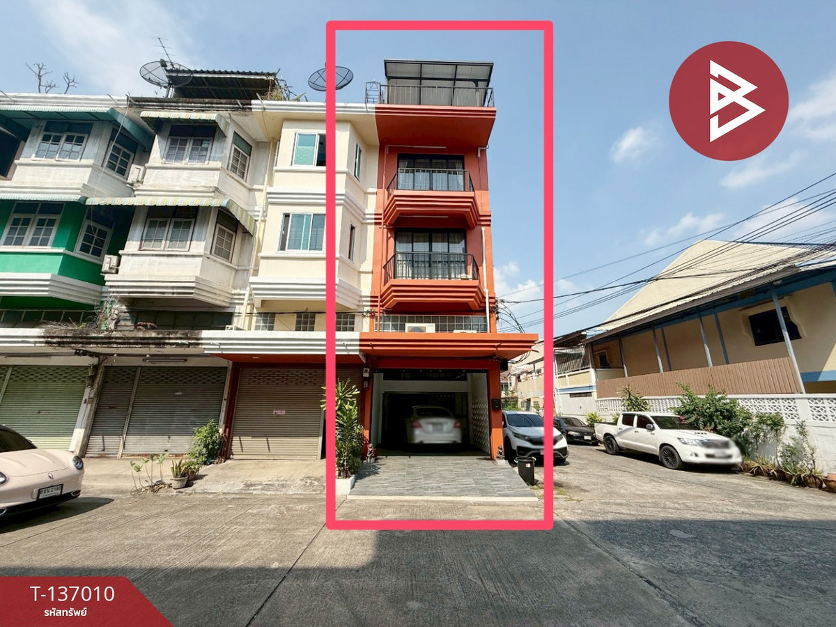 For SaleShop HouseVipawadee, Don Mueang, Lak Si : Commercial building for sale, 3.5 floors, Bandit Home Village, Air Force-Airport, Don Mueang, Bangkok.