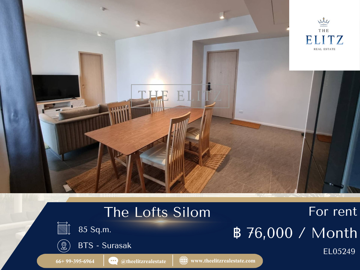 ให้เช่าคอนโดสีลม ศาลาแดง บางรัก : ✨ ใช้ชีวิตเหนือระดับกับ Sky Facilities วิวเมือง 360 องศา The Lofts Silom สเปกพรีเมียมจาก Raimon Land พร้อมหิ้วกระเป๋าเข้าอยู่ 🎉