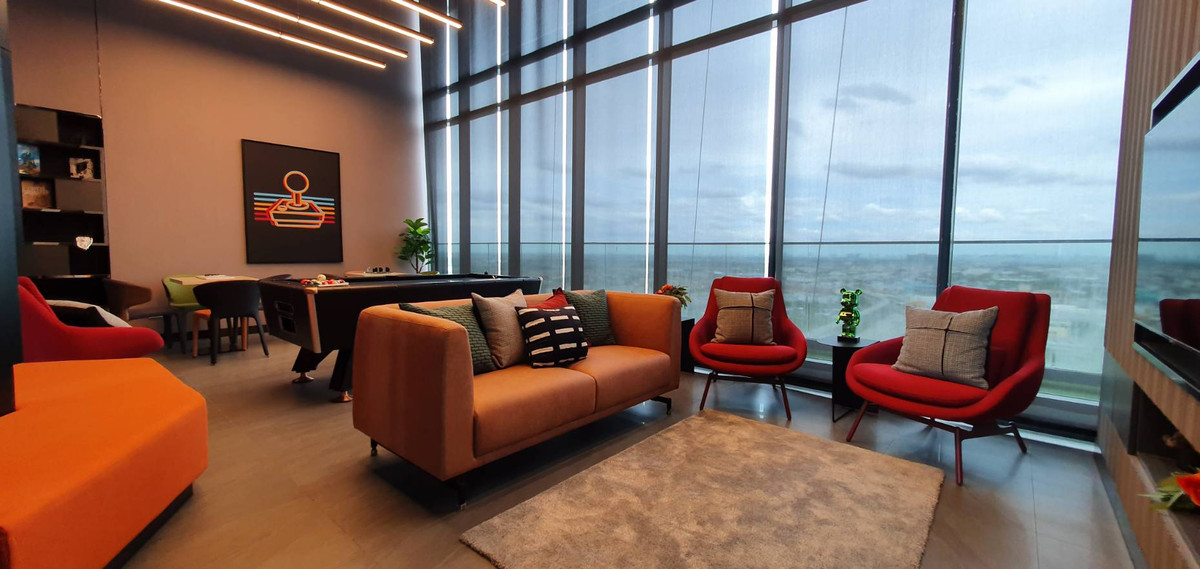 ให้เช่าคอนโดมีนบุรี-ร่มเกล้า : คอนโดให้เช่า 𝗧𝗛𝗘 𝗢𝗥𝗜𝗚𝗜𝗡 𝗥𝗔𝗠 𝟮𝟬𝟵 𝗜𝗡𝗧𝗘𝗥𝗖𝗛𝗔𝗡𝗚𝗘 1 bedroom plus 31 ตร.ม. ทำเลดี วิวพระอาทิตย์ขึ้น