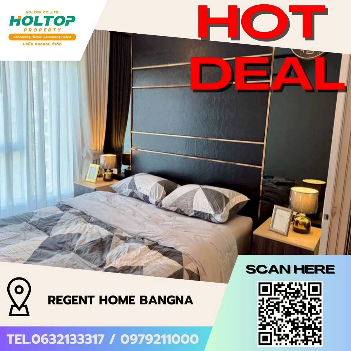 For RentCondoBangna, Bearing, Lasalle : #L180 🎉 250369 Condo for rent Regent Home Bangna  