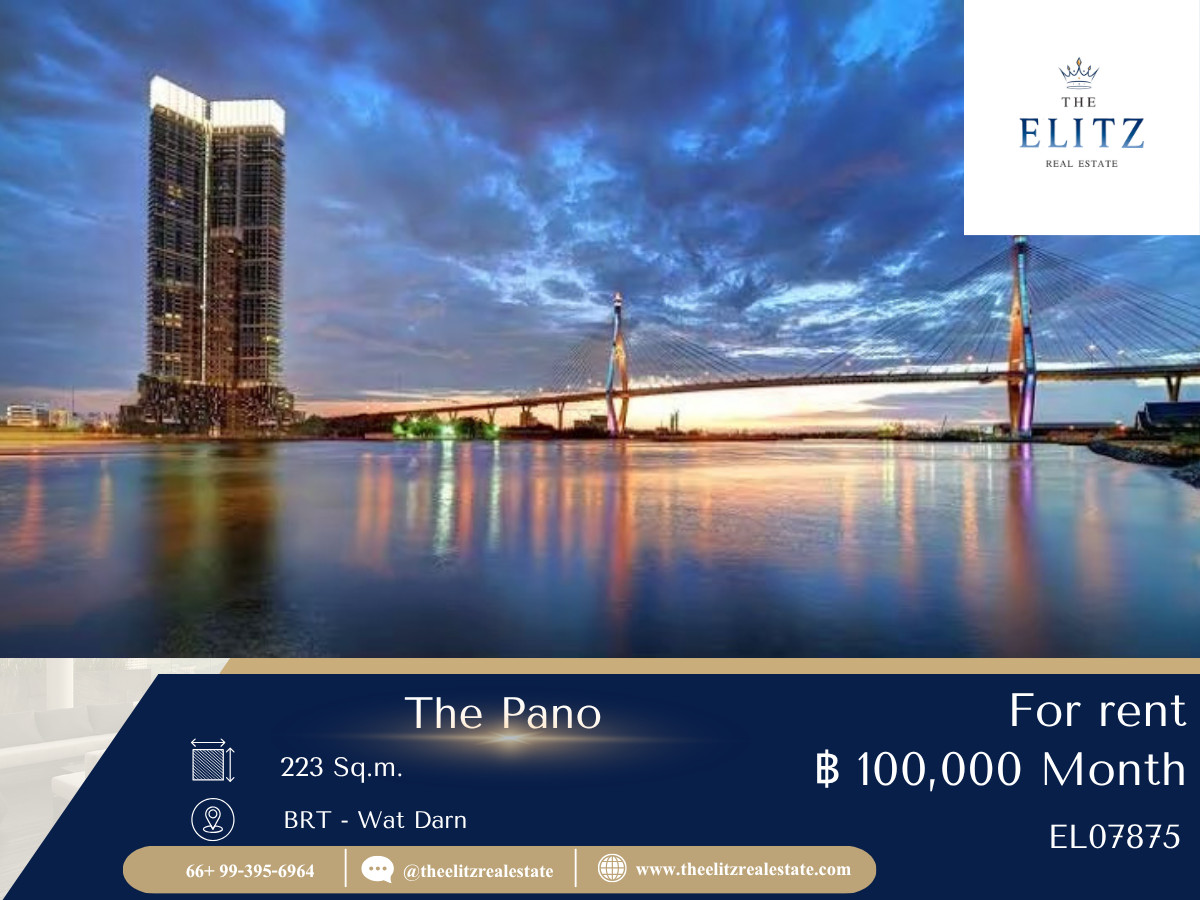 ให้เช่าคอนโดพระราม 3 สาธุประดิษฐ์ : ✨ วิวสะพานภูมิพลที่สวยที่สุดในกรุงเทพฯ The Pano พระราม 3 ห้องมุมกระจกบานใหญ่ Full Height รับวิวหลักล้านได้ทุกวัน 💕