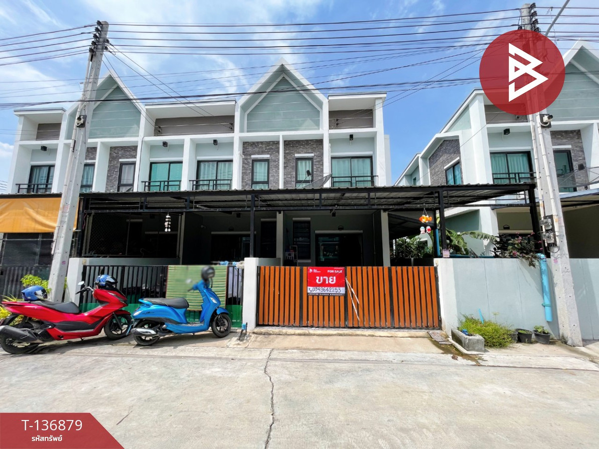 For SaleTownhomePattaya, Bangsaen, Chonburi : Townhouse for sale Phusiri Grand Hill Village Nong Mai Daeng-Amata Nakhon, Chonburi