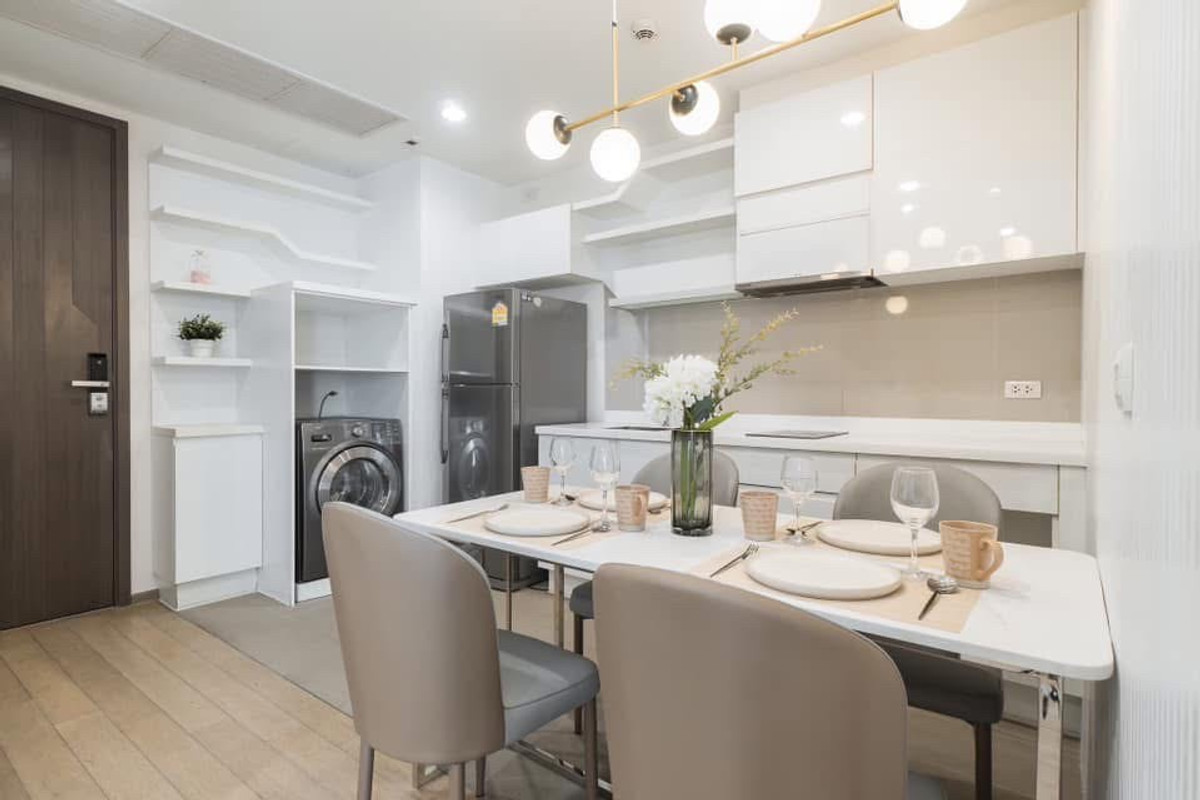 ให้เช่าคอนโดราชเทวี พญาไท : (ปล่อยเช่า) คอนโด Pyne by Sansiri  I 2-BR ห้องสวย ชั้นสูง เฟอร์+เครื่องใช้ไฟฟ้าครบ ㅡ ใกล้ 🚆BTS ราชเทวี