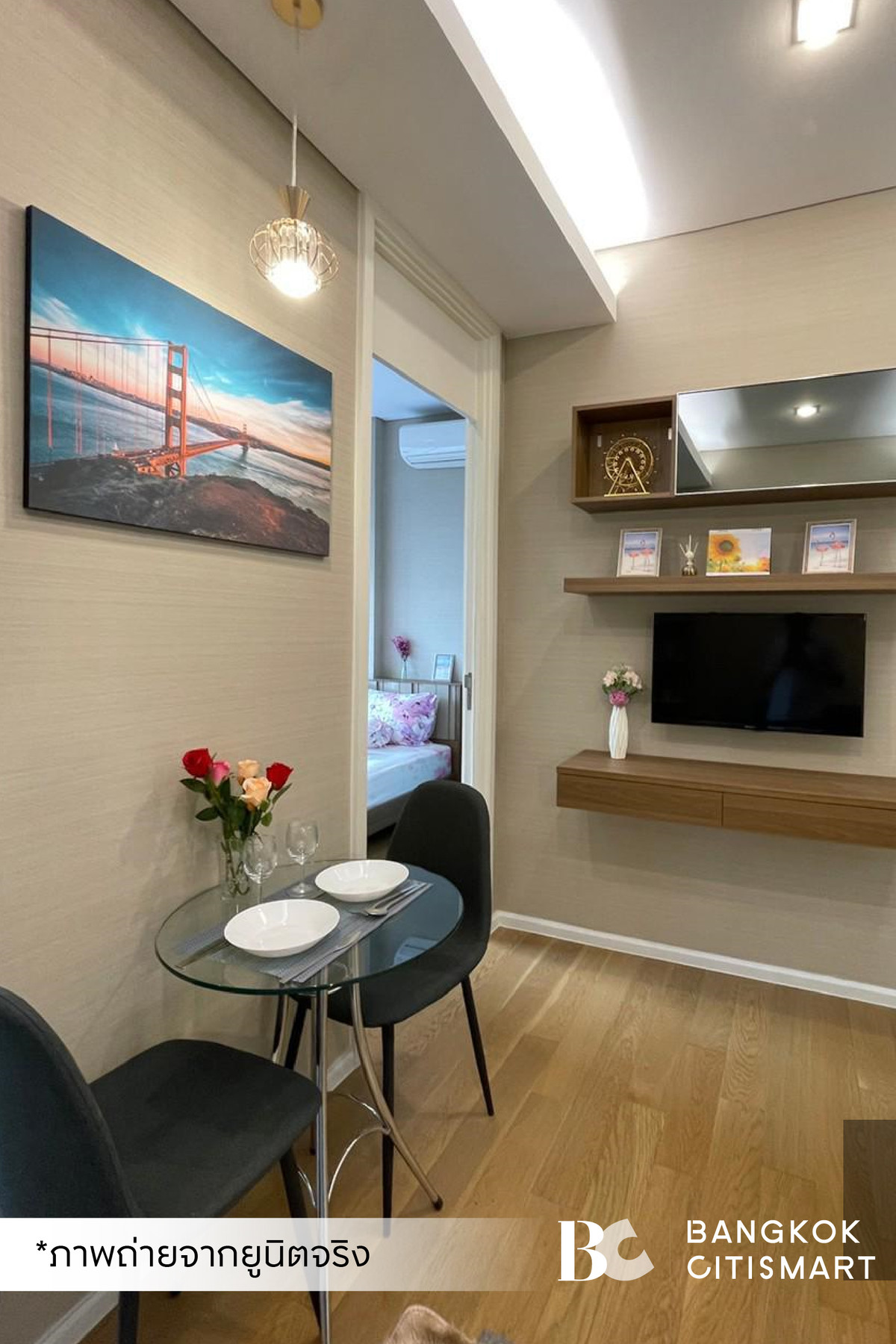 ให้เช่าคอนโดลาดพร้าว เซ็นทรัลลาดพร้าว : 🔥 พร้อมเข้าอยู่ The Saint Residences (1 ห้องนอน 31 sq.m.) ห้องแต่งครบ แปลนห้องดีมาก สนใจ : 095-370-1451 (Kate)