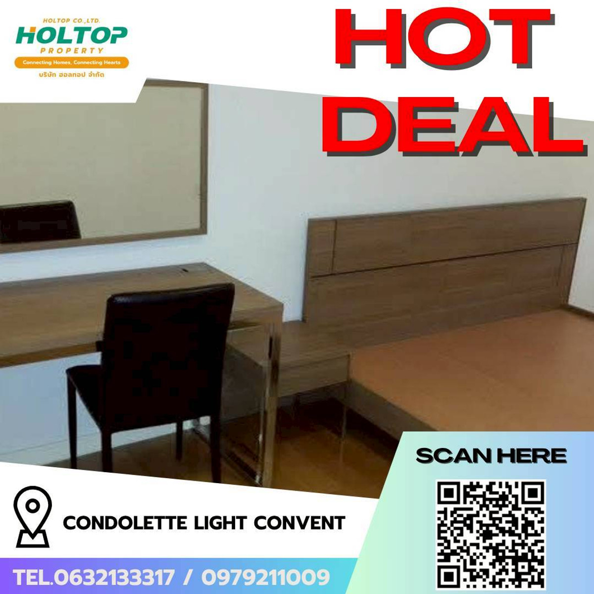 ให้เช่าคอนโดสีลม ศาลาแดง บางรัก : #L237🎉 40469 คอนโดให้เช่า คอนโดเลตต์ ไลท์ คอนแวนต์