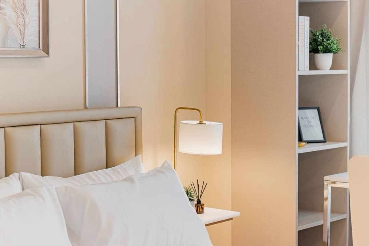 For RentCondoWitthayu, Chidlom, Langsuan, Ploenchit : Life One Wireless Condo, Embassy view, beautiful room, built-in throughout, ready to move in.