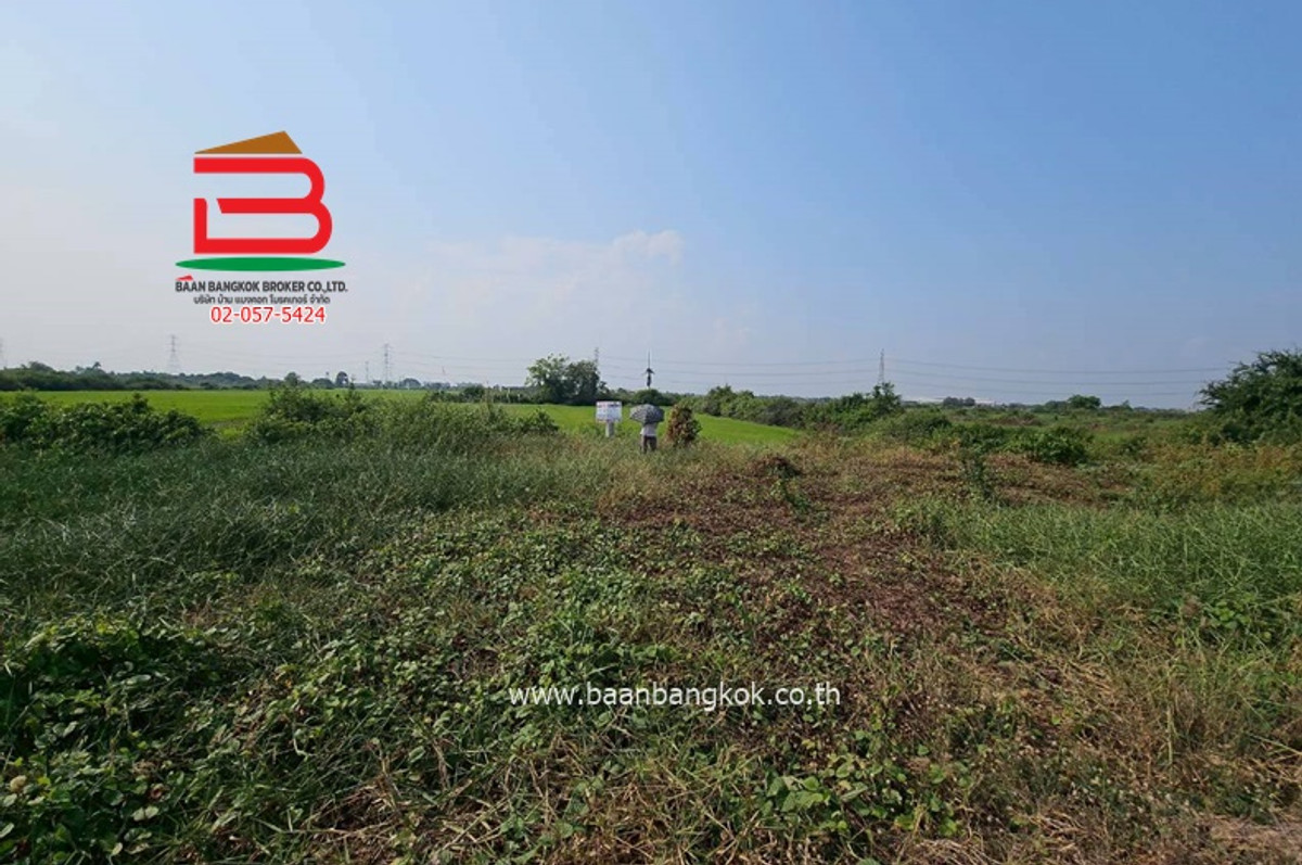 For SaleLandNakhon Pathom : Vacant land, Soi Wat Bang Pla, Bang Len-Sai Noi Road, area 4 rai 2 ngan 11 sq m., Bang Len Subdistrict, Bang Len District, Nakhon Pathom Province.